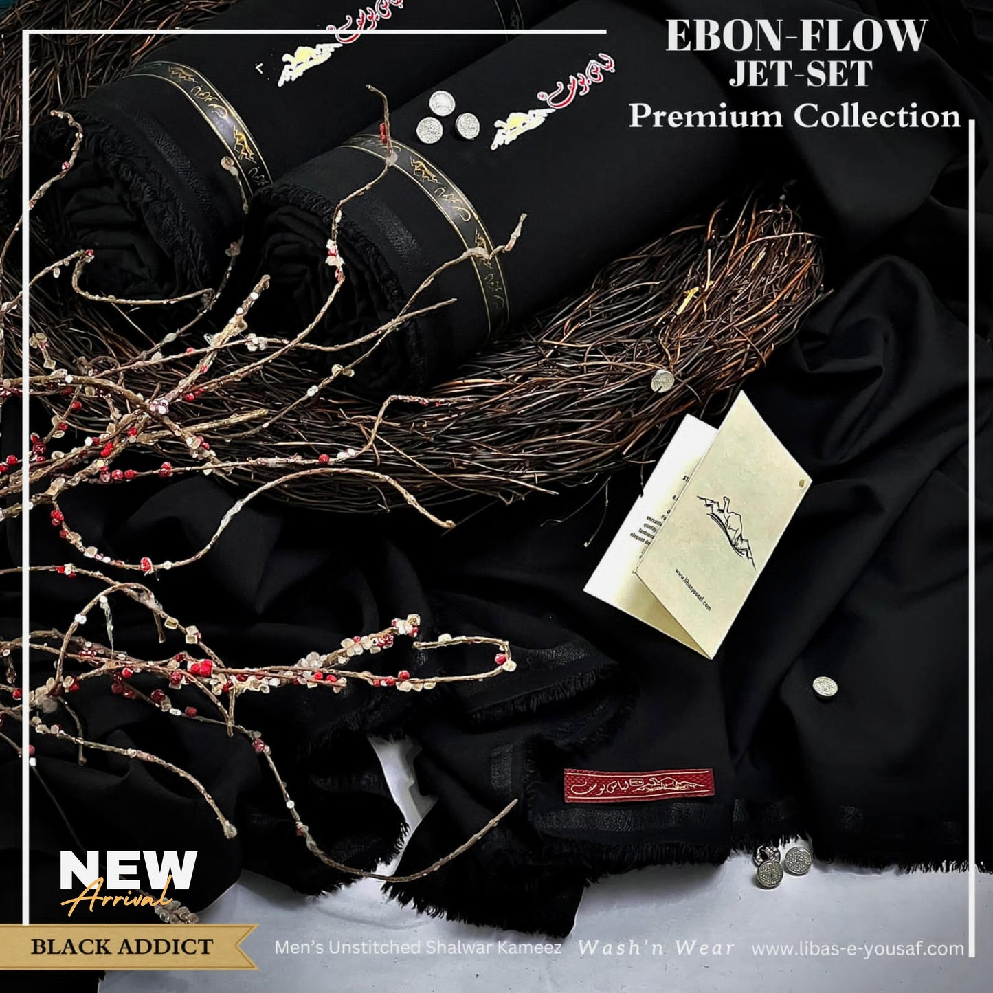Timeless Elegance: Black Luxury Wash & Wear Suit