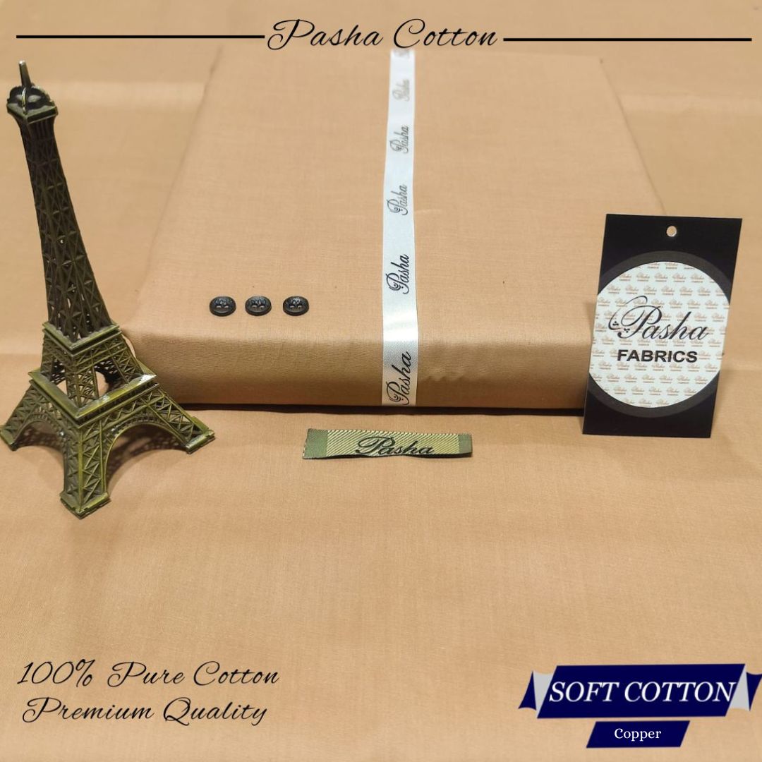 Pasha Soft Cotton – Men’s Premium Unstitched Fabric | Luxury Summer Collection 2025