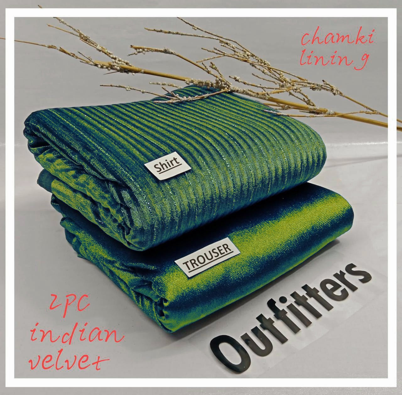 INDIAN VELVET CHAMKI LINING D#713