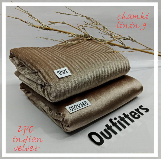 INDIAN VELVET CHAMKI LINING D#715
