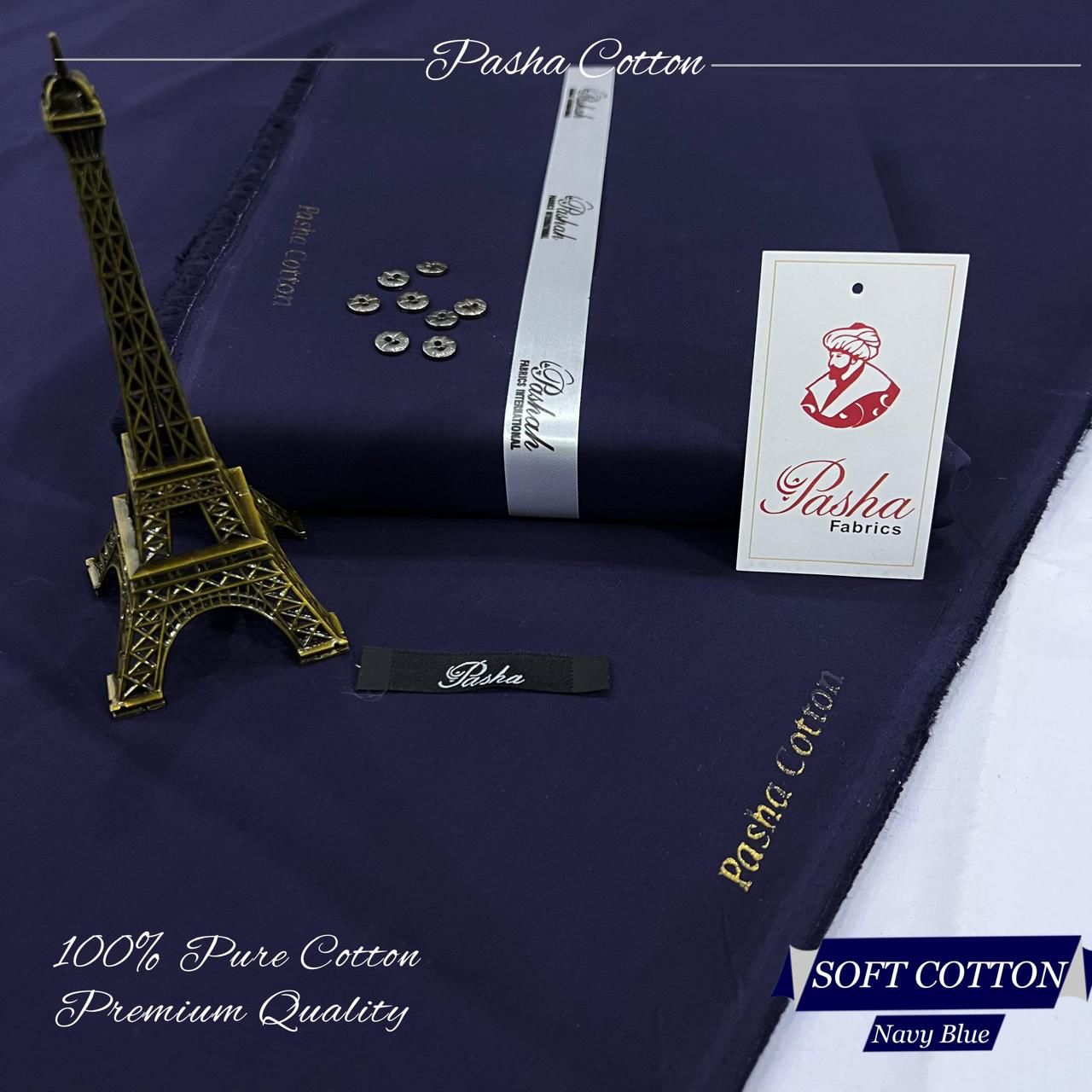 Pasha Soft Cotton – Men’s Premium Unstitched Fabric | Luxury Summer Collection 2025