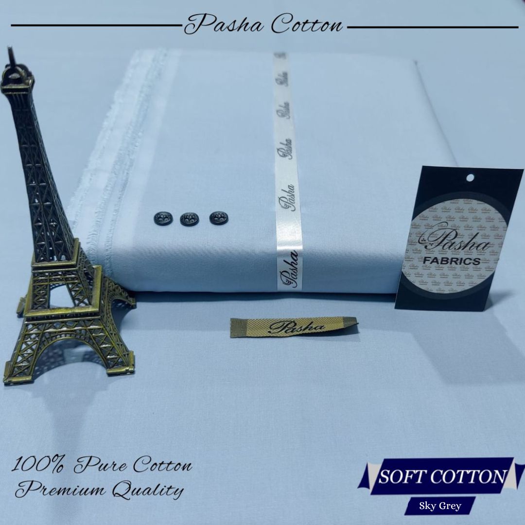 Pasha Soft Cotton – Men’s Premium Unstitched Fabric | Luxury Summer Collection 2025