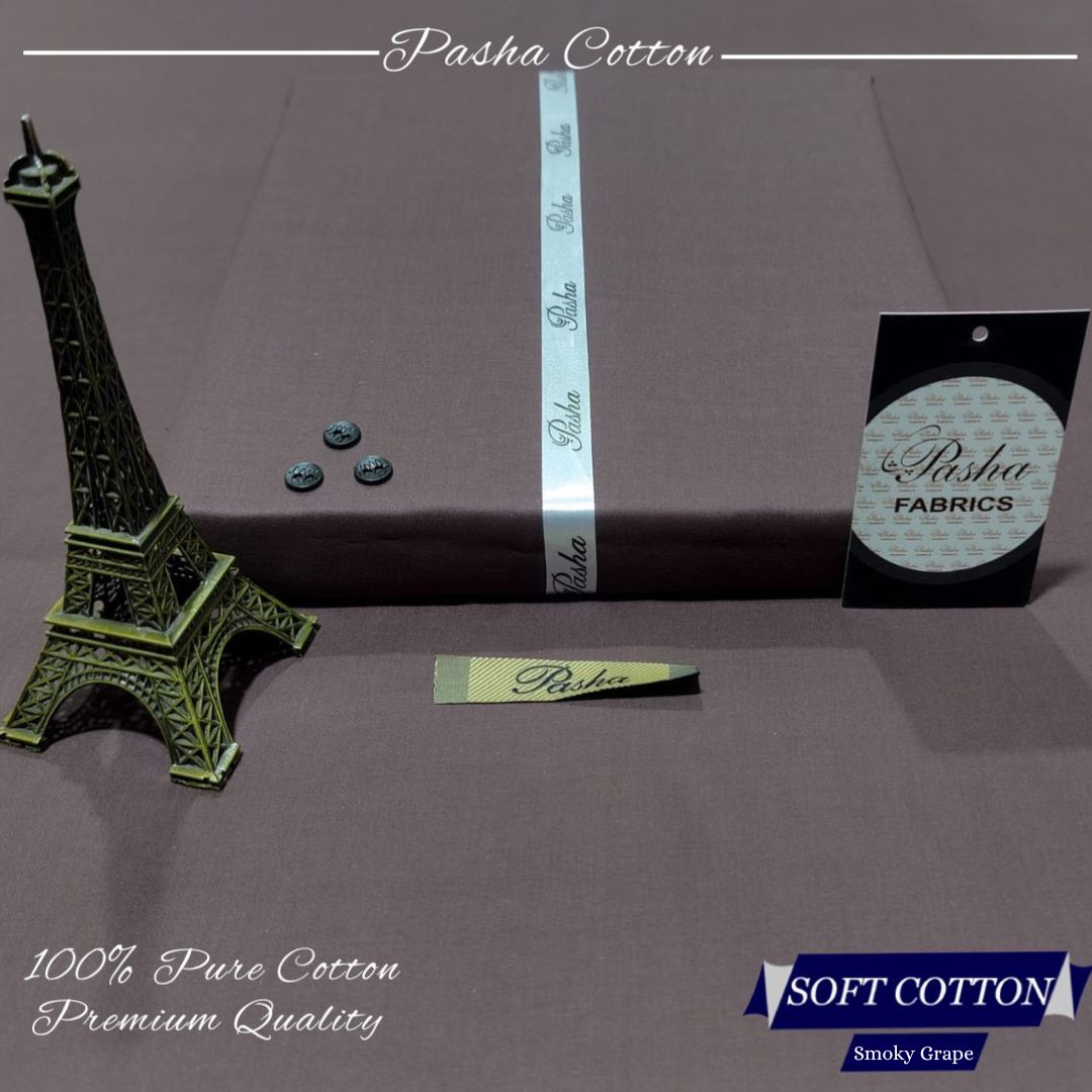 Pasha Soft Cotton – Men’s Premium Unstitched Fabric | Luxury Summer Collection 2025