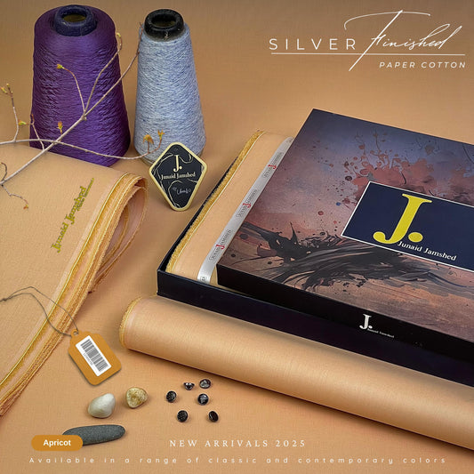 Light Taupe – J. Junaid Jamshed 2025 Silver Finish Grace