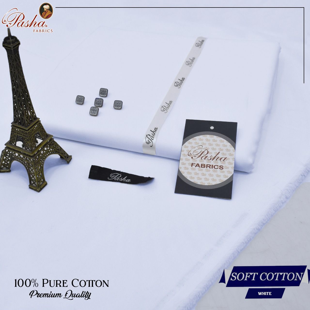 Pasha Soft Cotton | White
