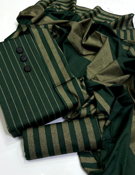 3PC MULTANI SUSI KHADDI GREEN