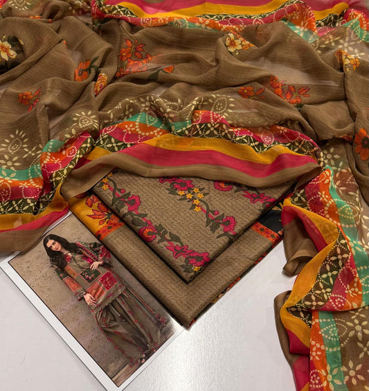 Lawn 3PC – Chiffon Dupatta – D-107 (Copy)